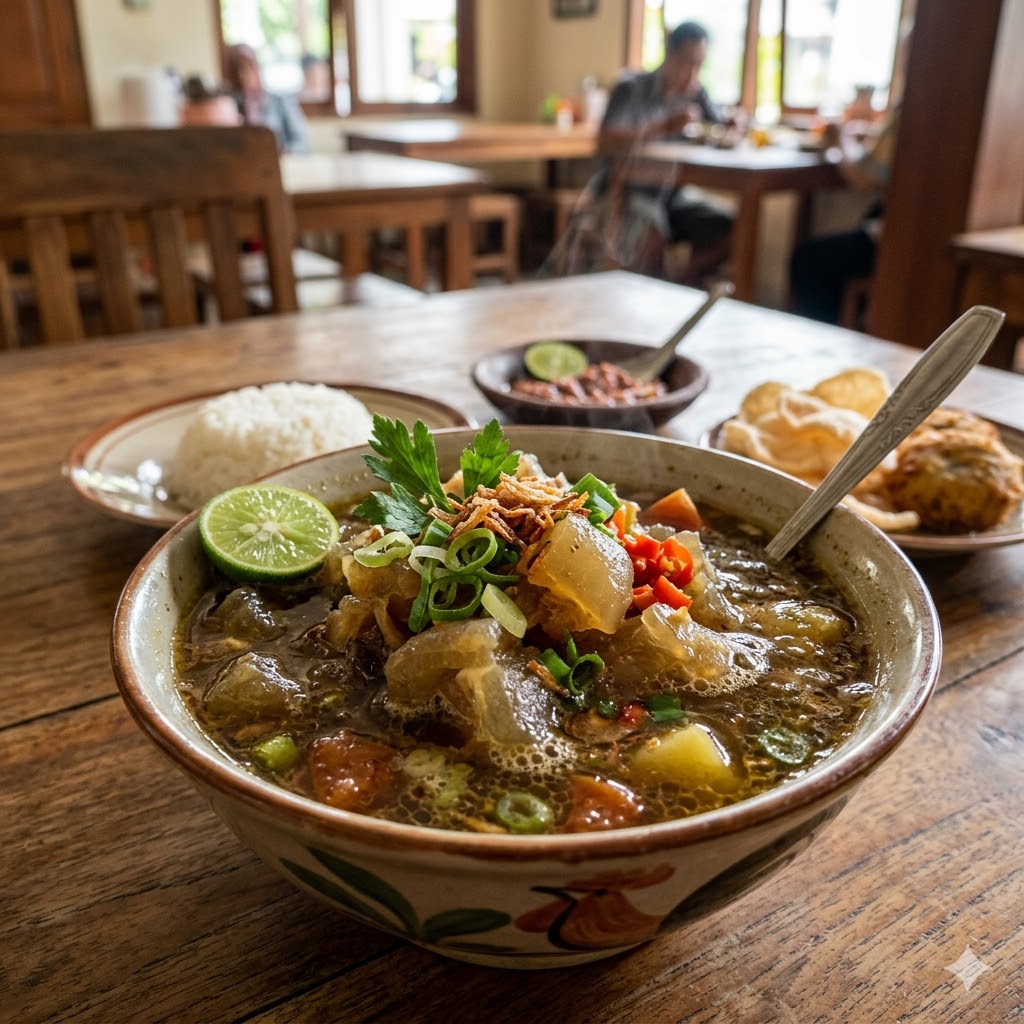 Sop Kikil empuk dan gurih